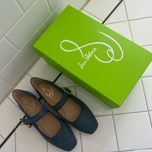 NWT Sam Edelman Micheala Mary Jane Flat - Denim